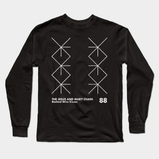 Barbed Wire Kisses / JAMC / Minimalist Graphic Artwork Design Long Sleeve T-Shirt